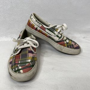 Converse Plaid Deck Boat Shoes Men's 6